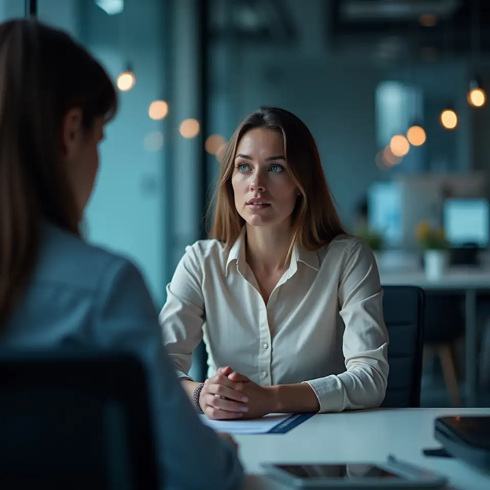 Julia, Prozessanalystin, wertet Daten gemeinsam mit dem Team aus